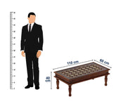 Maharana Solid Sheesham Wood Coffee Table (Design 1, Natural Finish)